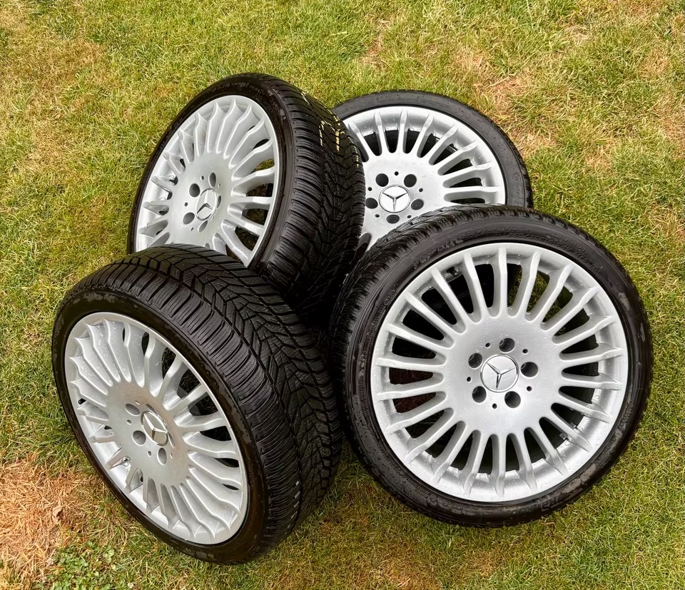 mercedes sportpaket jantes clk w209 / slk 171/ c pneus d'hiver mercedes sportpaket jantes clk w209 / slk 171/ c pneus d'hiver