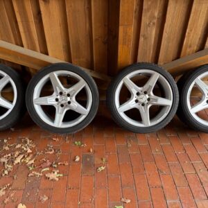 mercedes slk slc r 172 jantes en aluminium d'origine amg avec pneus top