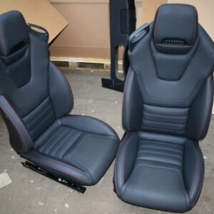 genuine mercedes r172 black leather seats slk slc
