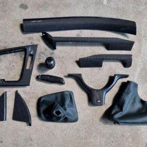 bmw e46 real carbon interior strips m steering wheel clip carbon purple