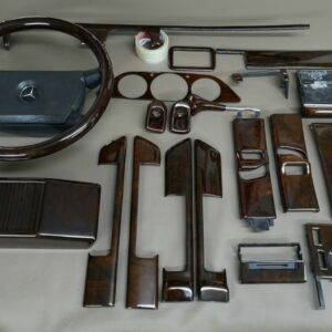 for mercedes benz w126 wood trim set 500se 500sel 280se wood dashboard