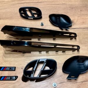 original bmw m3 e92 black chrome side gills, new in original packaging.
