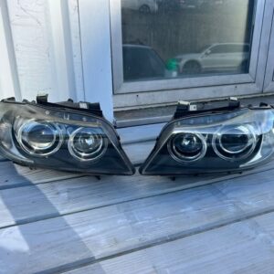 bmw e90 e91 left and right xenon headlights with control unit now e90 e91