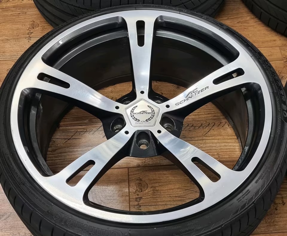 4x jantes d'origine schnitzer bmw m3 e90 e92 pneus d'été forgés! 4x jantes d'origine schnitzer bmw m3 e90 e92 pneus d'été forgés!
