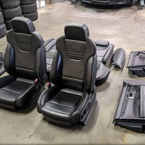 audi rs4 b7 recaro seats black leather interior