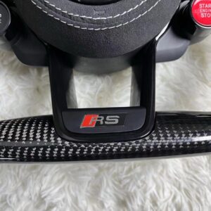 Volant Sport Audi RS Carbone et Cuir Perforé