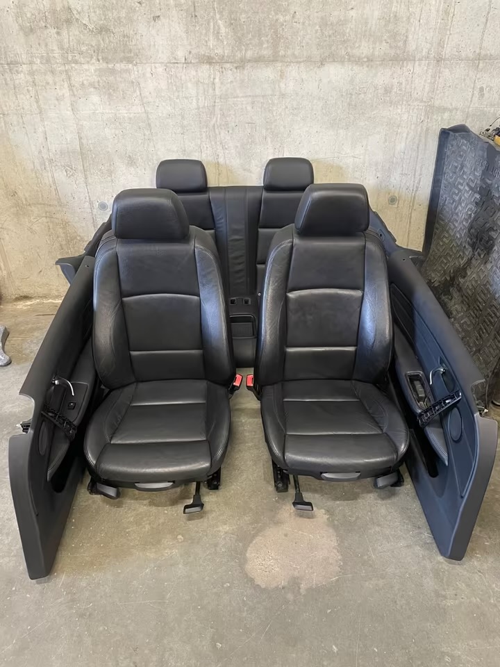 IMG_9685 Sièges Sport Cuir Noir BMW Série 1 E88 Cabrio M-Pack