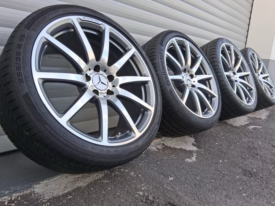img_8968 OEM Mercedes-Benz SL R230 R231 19”/20” Alloy Wheels with Tires – SL500 SL63 AMG