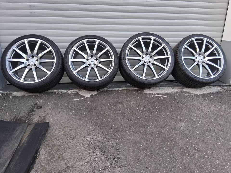 img_8969 OEM Mercedes-Benz SL R230 R231 19”/20” Alloy Wheels with Tires – SL500 SL63 AMG