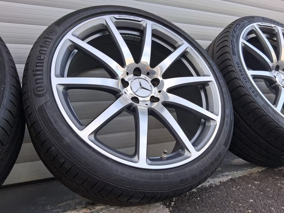 img_8970 OEM Mercedes-Benz SL R230 R231 19”/20” Alloy Wheels with Tires – SL500 SL63 AMG