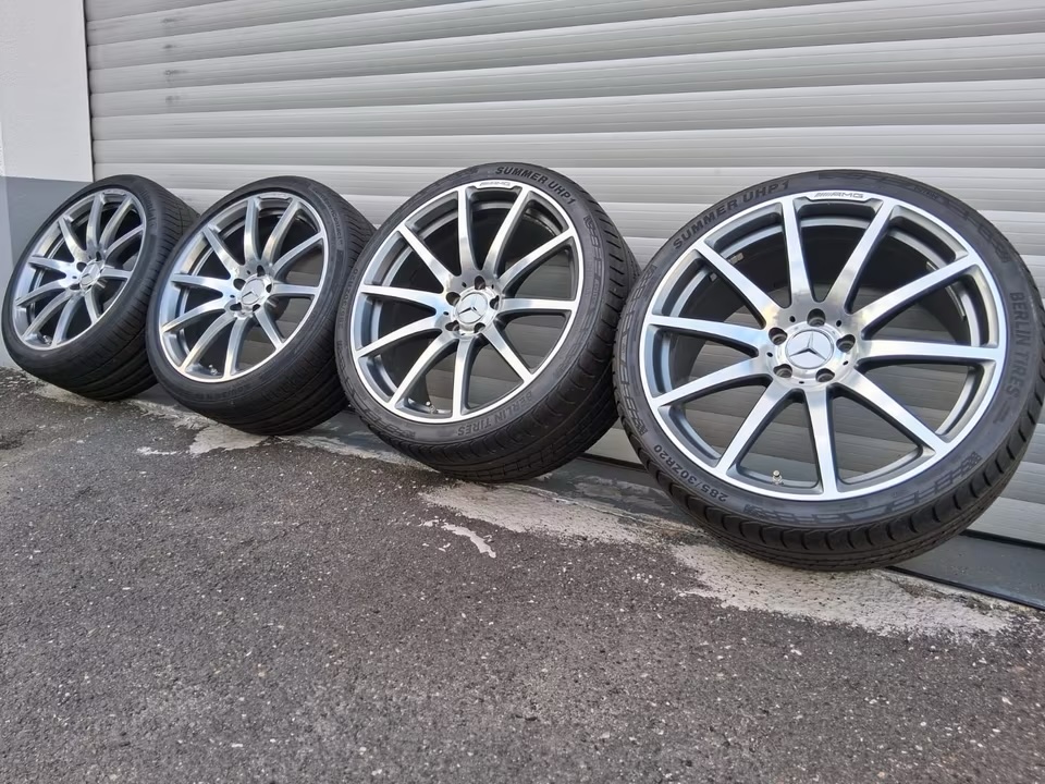 img_8971 OEM Mercedes-Benz SL R230 R231 19”/20” Alloy Wheels with Tires – SL500 SL63 AMG