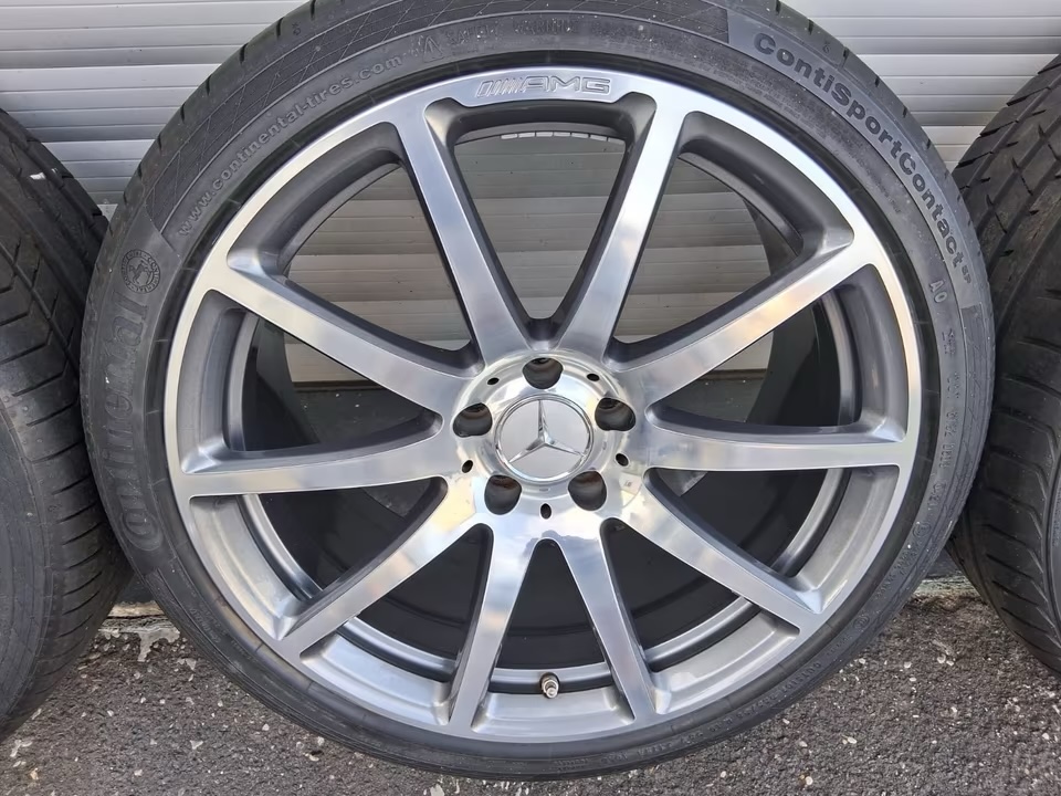 img_8973 OEM Mercedes-Benz SL R230 R231 19”/20” Alloy Wheels with Tires – SL500 SL63 AMG