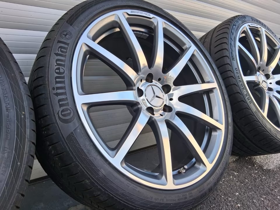 img_8975 OEM Mercedes-Benz SL R230 R231 19”/20” Alloy Wheels with Tires – SL500 SL63 AMG
