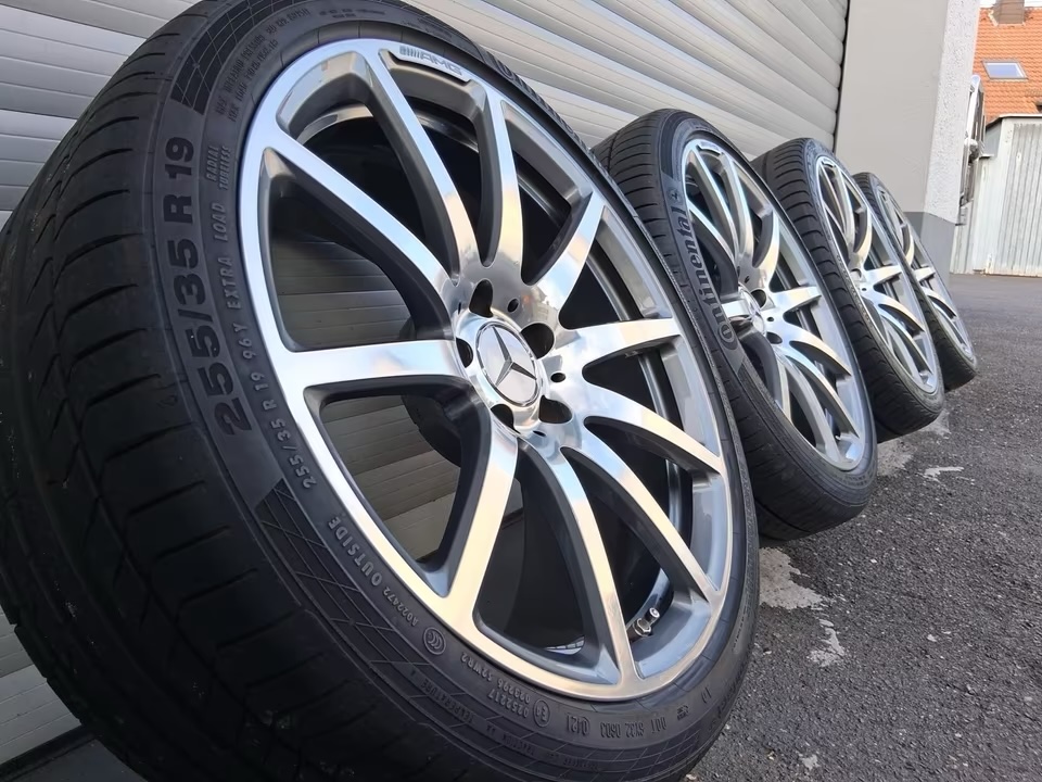 img_8976 OEM Mercedes-Benz SL R230 R231 19”/20” Alloy Wheels with Tires – SL500 SL63 AMG