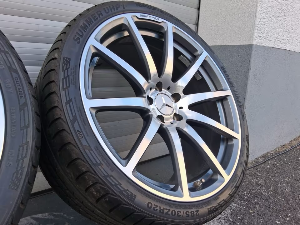 img_8982 OEM Mercedes-Benz SL R230 R231 19”/20” Alloy Wheels with Tires – SL500 SL63 AMG