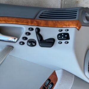 Panneaux de porte cuir gris Mercedes W220 Panneaux de porte cuir gris Mercedes W220