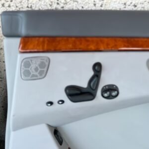 Panneaux de porte cuir gris Mercedes W220 Panneaux de porte cuir gris Mercedes W220
