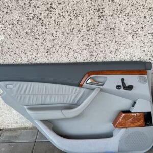 Panneaux de porte cuir gris Mercedes W220 Panneaux de porte cuir gris Mercedes W220
