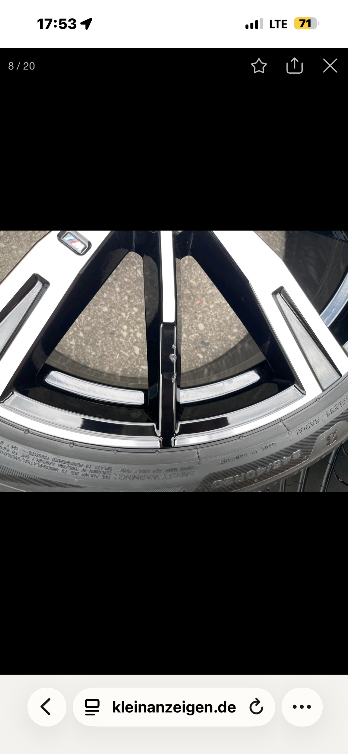 IMG_1294 Jantes BMW 20 Pouces Style 938 M Série 5 G60 G61 i5